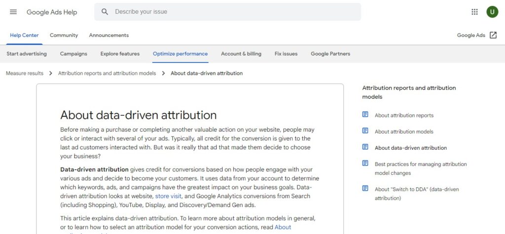 27. Data-driven attribution