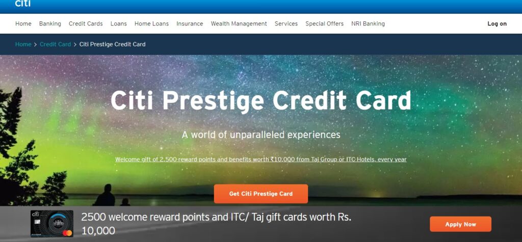 7. Citi Prestige® Card