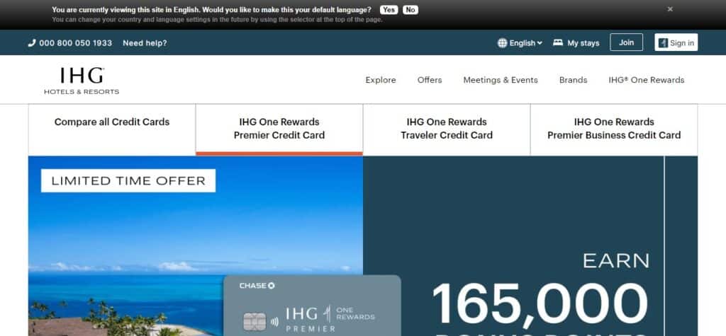 18. IHG® Rewards Premier Credit Card