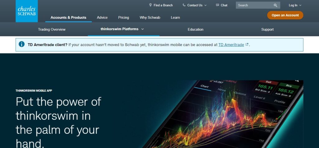 6. Thinkorswim Mobile